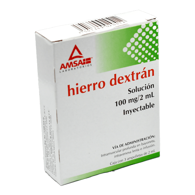 Hierro Dextran Soluci N Inyectable Con Ampolletas Farmacias Gi