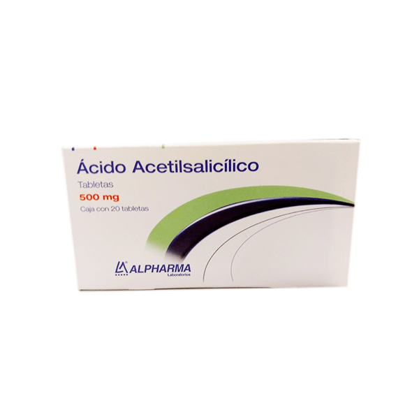 Ácido Acetilsalicílico 20 Tabletas Farmacias Gi Mejoramos Tu Salud Elevando Tu Calidad De Vida