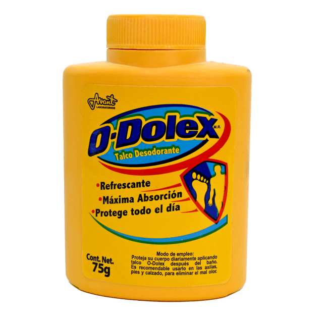Talco Odolex Amarillo 75 g Farmacias Gi Mejoramos tu salud