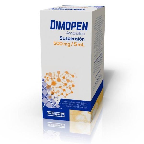 500097 DIMOPEN Amoxicilina 500 mg 5 ml suspension 75 ml 2020