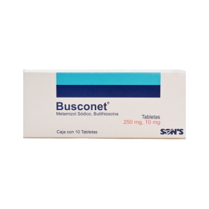 500215 Metamizol sodico butilhioscina 250 mg 10 mg 10 tab