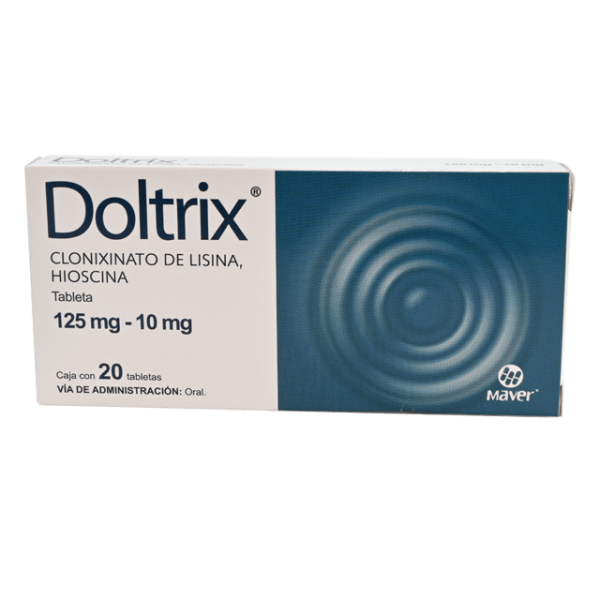 501157 doltrix clonixinato de lisina hioscina 125 mg 10 mg 20 tab