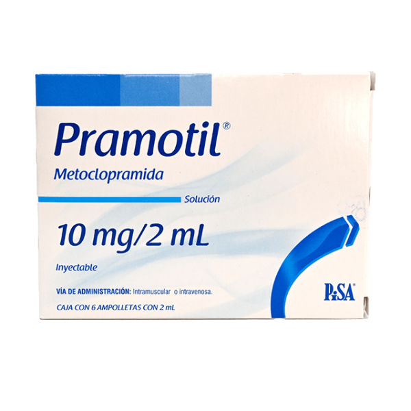 501409 Pramotil metoclopramida 10 mg 2 ml inyectable