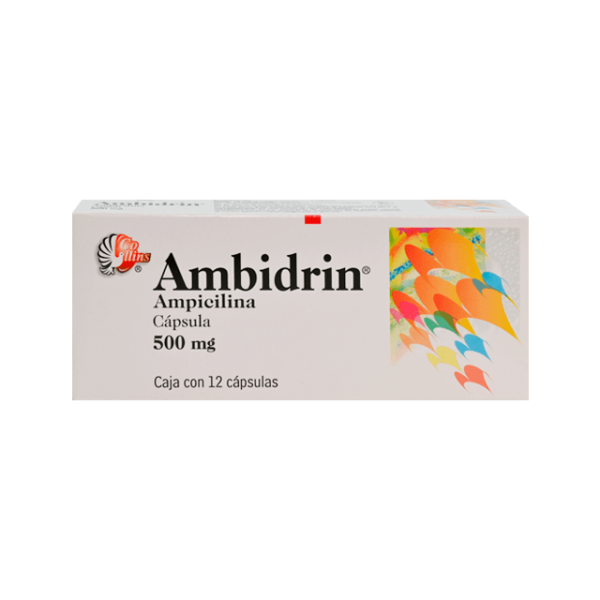 501675 ambidrin ampicilia 12 cap 500 mg