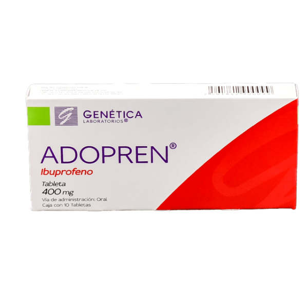 503424 Ibuprofeno Tabletas 400 Mg. C10 Adopren