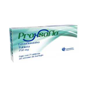 505738 levofloxacino proxsaflo 7 tabletas 750 mg
