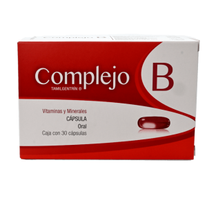 505959 Tamilgentrin vitaminas y minerales cap oral complejo B  30 capsulas