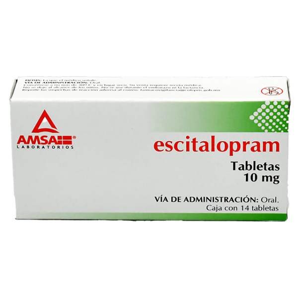 506212 Escitalopram Tabletas 10 Mg C14 Escitalopram Tab C14 10 Mg Amsa