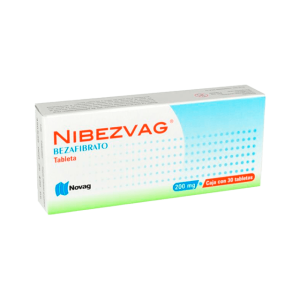 506431 Bezafibrato 200 mg  Caja con 30 tabletas Nibezvag
