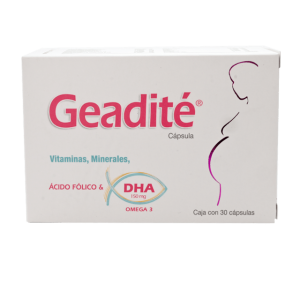 506679 geadite cap acido folico y DHA 150 mg 30 cap