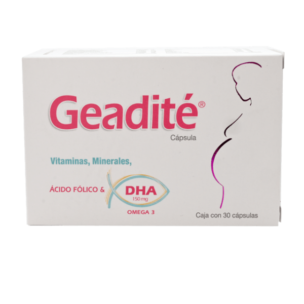 506679 geadite cap acido folico y DHA 150 mg 30 cap
