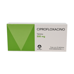 506735 Ciprofloxacino 8 tabletas 500mg