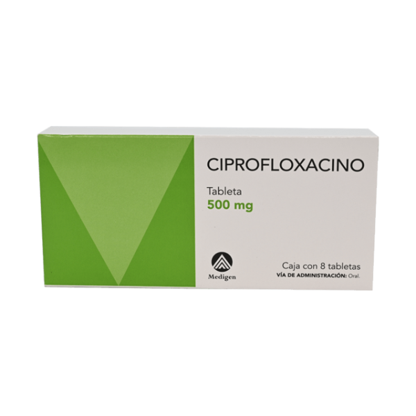 506735 Ciprofloxacino 8 tabletas 500mg
