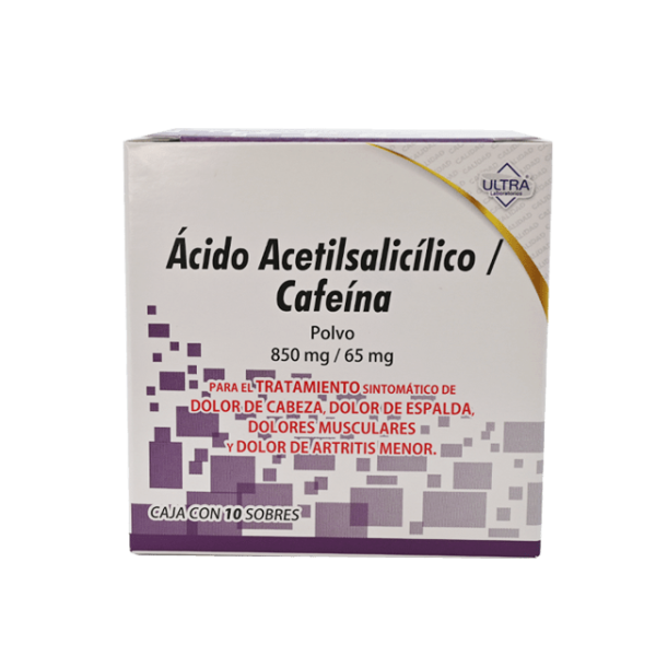 506759 Acido acetilsalicilico cafeina 10 sobres 850 mg 65mg 6