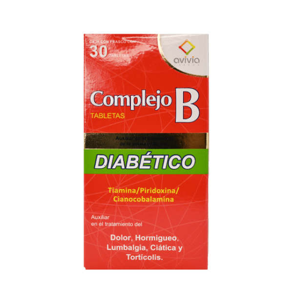 506993 complejo b diabetico  tiamina piridoxina cianocobalamina 30 tabletas 3