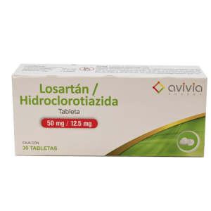 507104 Losartan Hidroclorotiazida 30t tabletas 50 mg 12.5mg