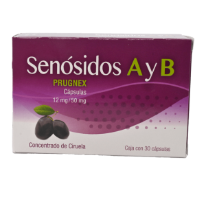 507190 senosidos Ay B prugnex cap 125 mg 50 mg 30 cap