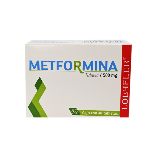 507462 Metformina 40 tabletas 500mg