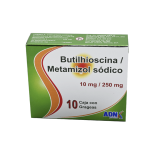 508650 Butilhioscina Metamizol sodico 10 grageas 10mg 250mg 6