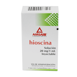 509110 Hioscina 3 ampolletas  20mg 1mL