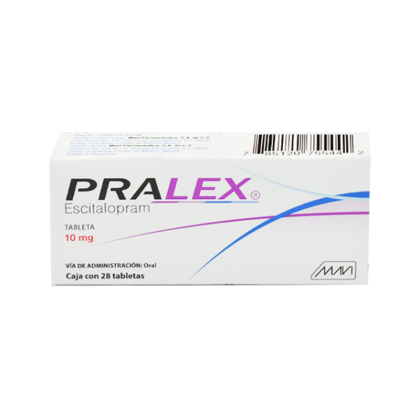 509358 Escitalopram Tab C28 10 Mg Pralex Tab C28 10 Mg Mavi F