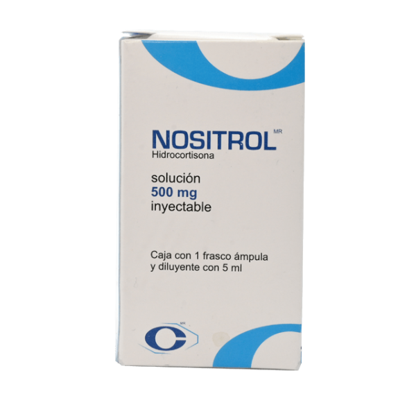 509436 hidrocortisona Nositrol sol 500 mg inyectable