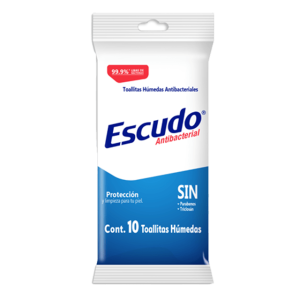 509796 Toallitas Humedas Antibacteriales EScudo 10 pzas