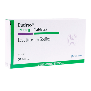 510019 levotiroxina sodica Eutirox 50 Tabletas 75 mcg