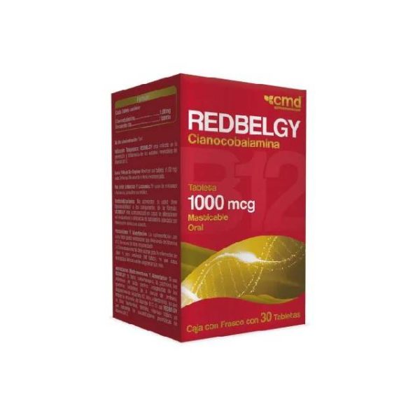 510089 REDBELGY TAB MAS C30 1000 MCG