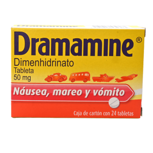 510225 dimenhidrinato tableta 50 mg Dramamine 24 tab