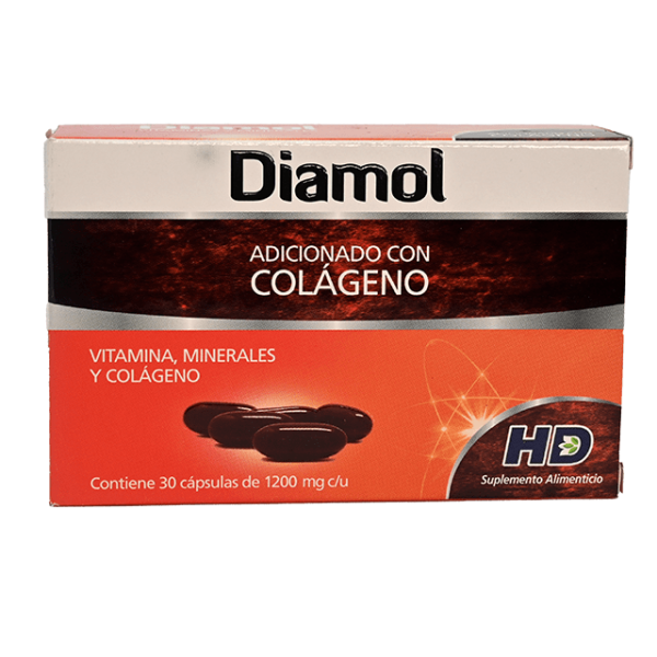 510346 Diamol adicionado con colageno vitaminas 30 capsulas 1200 mg