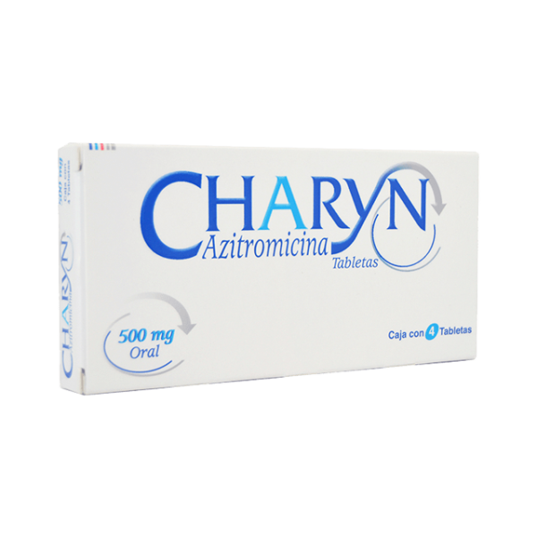 510394 Charyn Tab C 4 500 Mg Dihidrato De Azitromicina
