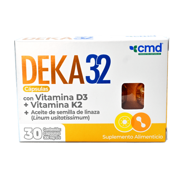 510445 DEKA 32 vitaina D3 vitamina K2 30 cap 300 mg cu