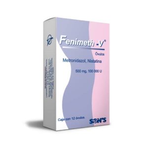 550330 Fenimeth Menronidazol Nistatina 500 mg 100000 U.I. 12 Ovulos