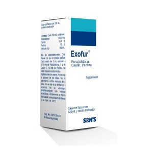 550678 Exofur Furazolidona 350 mg Caolin Pectina 20 1 g 120 ml Suspension