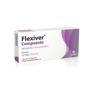 550824 Flexiver Meloxicam Metacarbamol 15 mg 215 mg 10 Capsulas 2
