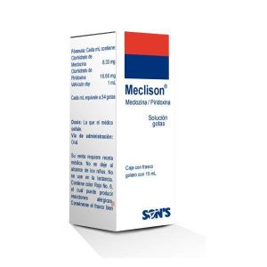 551191 Mecliso Meclizina Clorhidrato de Piridoxina Clorhidrato de 8.33 16.66 mg Solucion Gotas