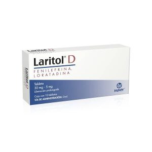 551368 Laritol D Loratadina Fenilefrina Clorhidrato de 530 mg 10 Tabletas 3
