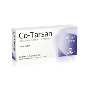 551371 Co Tarsan Losartan Potasico Hidroclorotiazida100 mg 25 mg15 Comprimidos