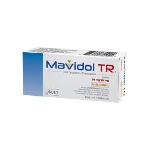 553359 Mavidol TR Ketorolaco Trometamina Tramadol Clorhidrato de 10 mg 25 mg 4 Tabletas Sublingual