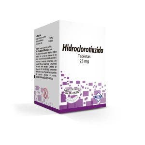 554862 Hidroclorotiazida 25 mg 20 tabletas