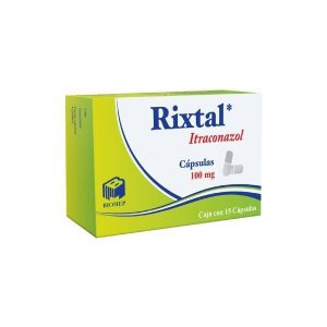 554951 Rixtal Itraconazol 100 mg Caja con 15 CaI psulas