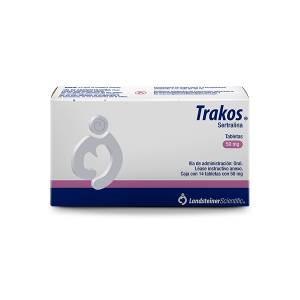 555215 Trakos Sertralina Clorhidrato de 50 mg 14 Tabletas
