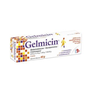 555619 Gelmicin Crema BetametasonaGentamicinaClotrimazol 0.05 0.10 1 g 40g