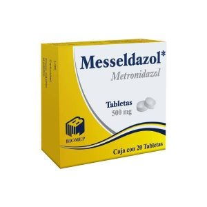 555646 Messeldazol Metronidazol 500 mg Caja con 20 Tabletas