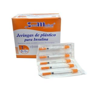 555816 Jeringa de insulina 1 ml