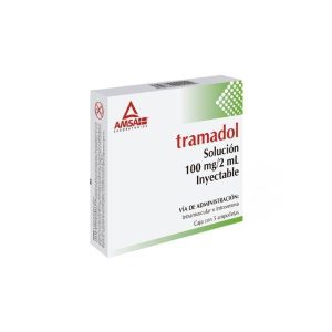 555892 Tramadol Clorhidrato de 100 mg de 2 ml 5 Ampolletas