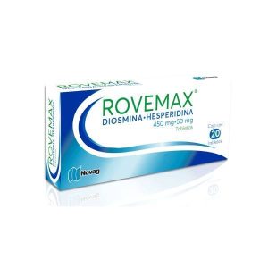 555918 Rovemax Diosmina Hesperidina 450mg 50mg 20 Tabletas