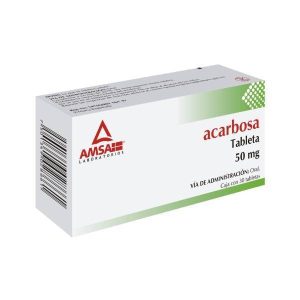 556061 ACARBOSA 50 mg 30 Tabletas