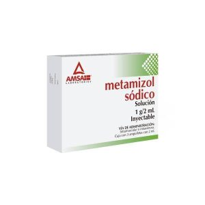 556066 Metamizol sodico 1 G de 2 ml Solucion 3 Ampolletas